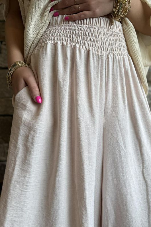 Riviera Palazzo Pant Seashell